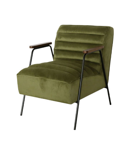 bobazar-mobilier-fauteuil-hutch-velours-vert-mousse-1